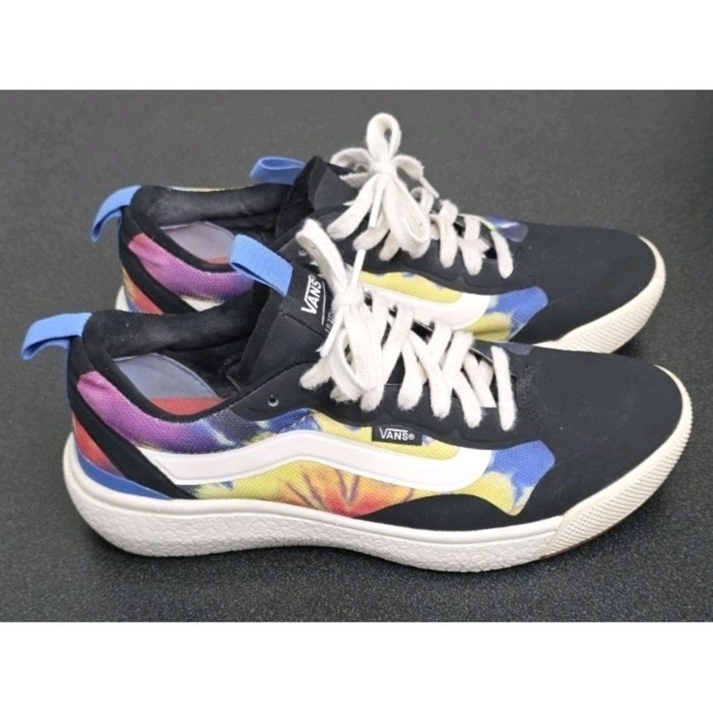 Vans UltraRange EXO Tie Dye Black Marshmallow Sneakers‎ M6.5 W8 Retro Y2K Skate